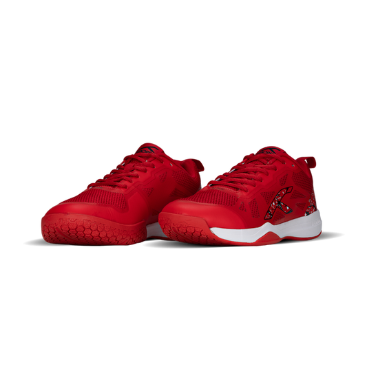 Hundred Blade Badminton Shoe | RED / BLACK