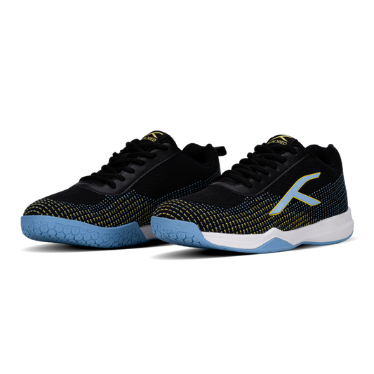 Hundred Blade Lite Badminton Shoe | BLACK/BLUE/YELLOW