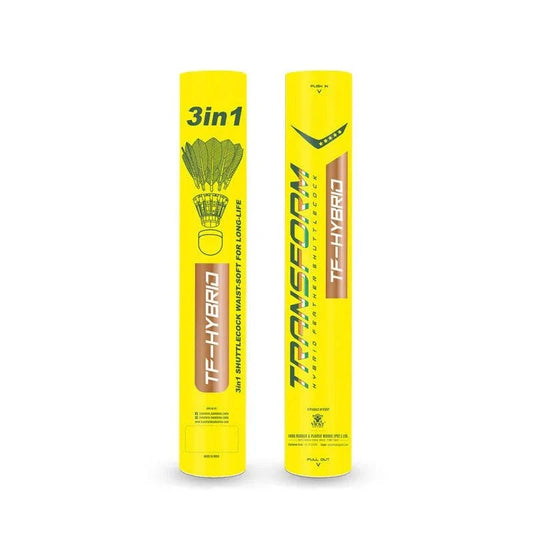 Transform TF-Hybrid Feather Shuttlecock | Hybrid Durable Badminton Shuttle for Training & Club Play