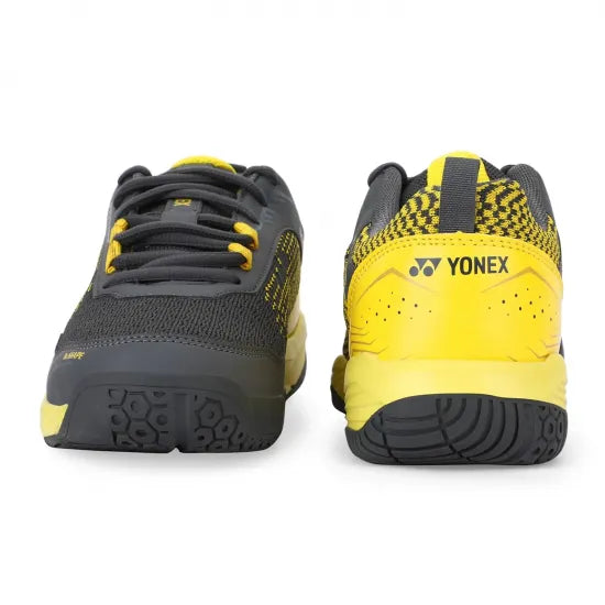 Yonex V100-i Badminton Shoes (Steel Grey/ Honey Mustard)