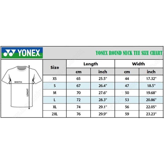 Yonex T-Shirt Round Neck 20850EX | Tango Red | Lightweight Badminton Sports T-Shirt for Women