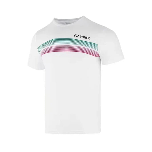 YONEX T Shirt Round Neck 2532 - White – Premium Breathable White Tee for Active Players