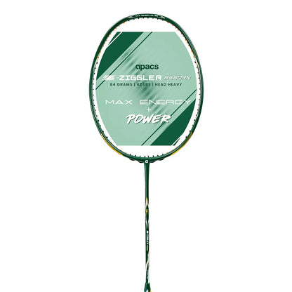 Apacs Z-Ziggler Reborn Badminton Racket (Unstrung) - Green – Next-Gen Power Racket for Advanced Players