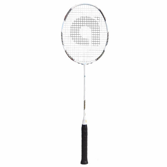 Apacs Z Ziggler Badminton Racquet (Unstrung) - White – Powerful Stiff Racket for Advanced Players