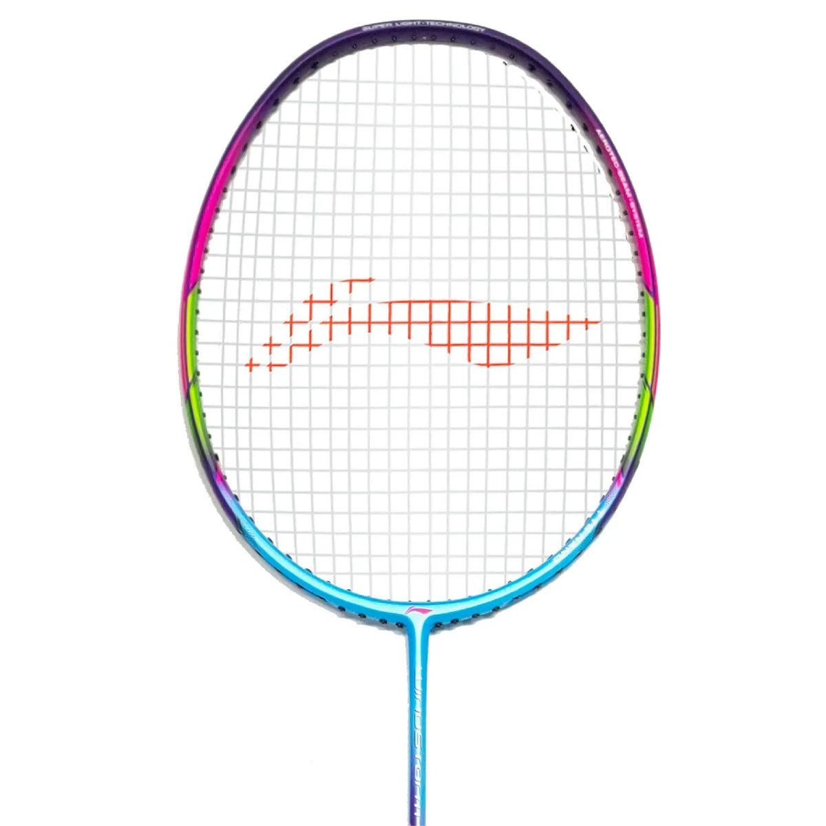 Li-Ning Windstorm 72 Badminton Racket (Blue/Purple) | Ultra-Light 72g Speed Racket for Fast Attacking Play