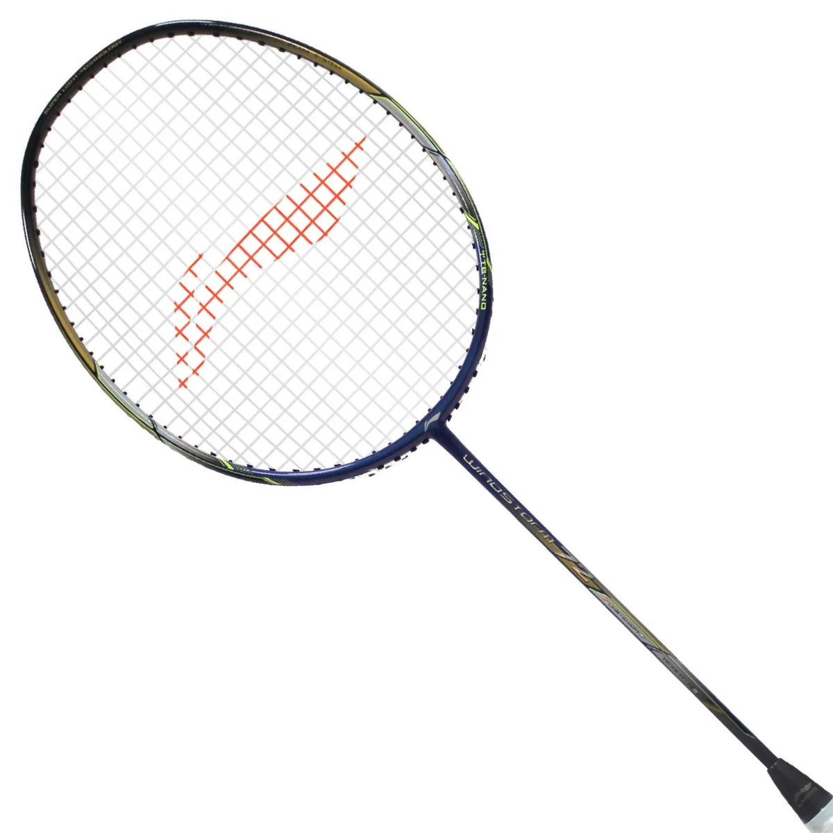 Li-Ning Windstorm 72 Badminton Racket (Navy/Black/Silver) | Ultra-Light 72g Speed Racket for Fast Attacking Play