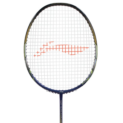 Li-Ning Windstorm 72 Badminton Racket (Navy/Black/Silver) | Ultra-Light 72g Speed Racket for Fast Attacking Play