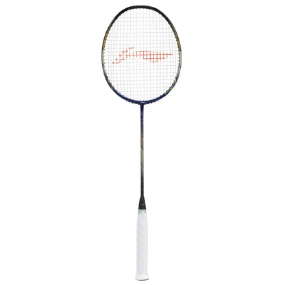 Li-Ning Windstorm 72 Badminton Racket (Navy/Black/Silver) | Ultra-Light 72g Speed Racket for Fast Attacking Play