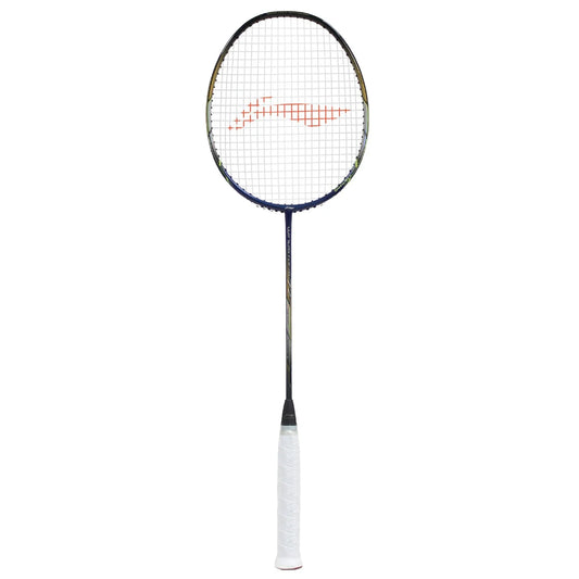 Li-Ning Windstorm 72 Badminton Racket (Navy/Black/Silver) | Ultra-Light 72g Speed Racket for Fast Attacking Play