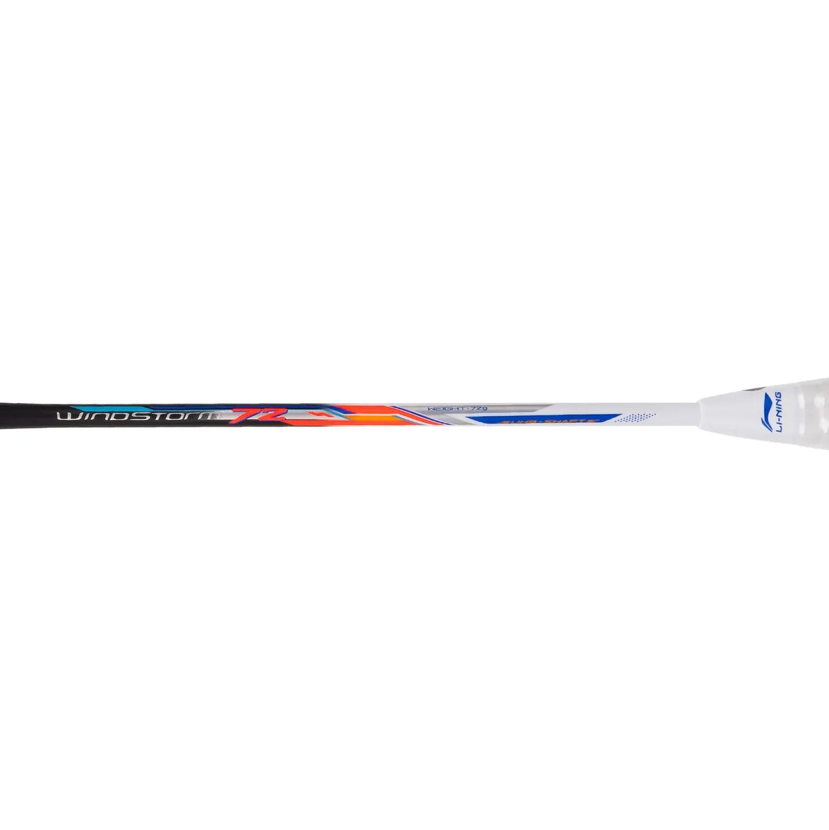 Li-Ning Windstorm 72 Badminton Racket (Black/Orange/White) | Ultra-Light 72g Speed Racket for Fast Attacking Play