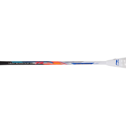 Li-Ning Windstorm 72 Badminton Racket (Black/Orange/White) | Ultra-Light 72g Speed Racket for Fast Attacking Play