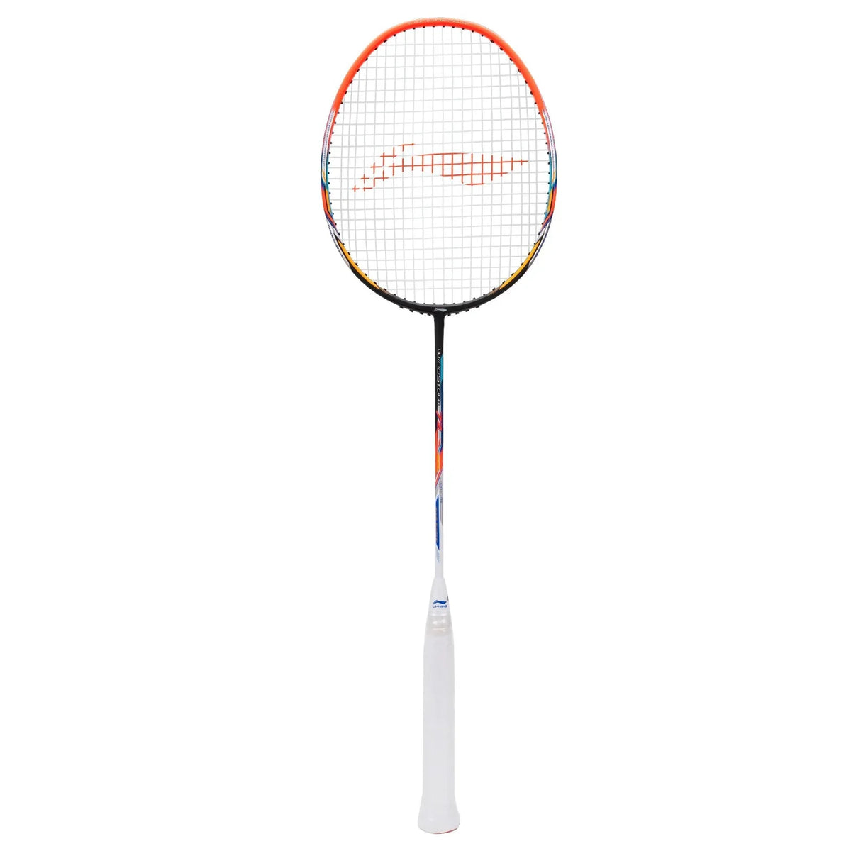 Li-Ning Windstorm 72 Badminton Racket (Black/Orange/White) | Ultra-Light 72g Speed Racket for Fast Attacking Play