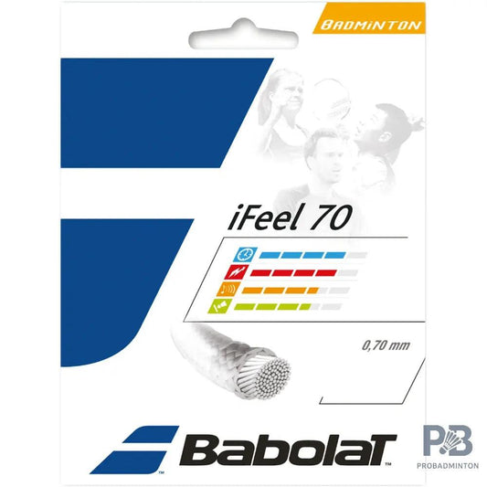 Babolat I Feel 70 String Set (10 m) 9 ( white , blue , red , back , yellow )