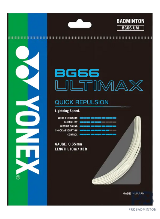 Yonex BG66 Ultimax – Ultra-Thin High-Performance Badminton String