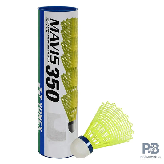 Yonex Mavis 350 Blue Cap Yellow Nylon Shuttlecock | Premium Training & Recreational Shuttle