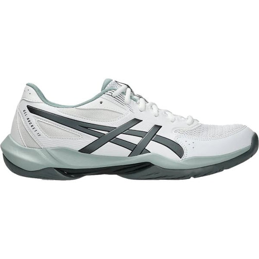 Asics Gel Rocket 12 Badminton Shoe |  White & Steel Grey