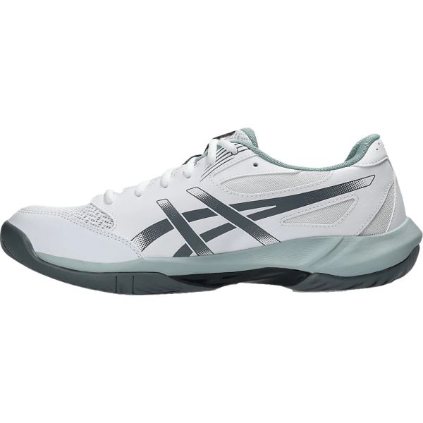 Asics Gel Rocket 12 Badminton Shoe |  White & Steel Grey