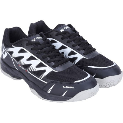 YONEX Voltrex 2 Unisex Shoes - Black White  – Lightweight Court Shoes for All Players
