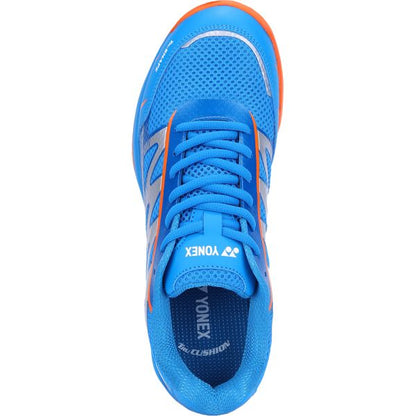 YONEX Voltrex 2 Unisex Shoes - Moroccan Blue & Bright Orange – Lightweight Court Shoes for All Players
