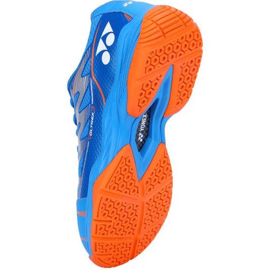 YONEX Voltrex 2 Unisex Shoes - Moroccan Blue & Bright Orange – Lightweight Court Shoes for All Players