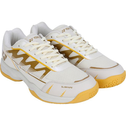 YONEX Voltrex 2 Unisex Shoes - Vanilla White & Ceylon Yellow – Lightweight Court Shoes for All Players