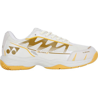 YONEX Voltrex 2 Unisex Shoes - Vanilla White & Ceylon Yellow – Lightweight Court Shoes for All Players