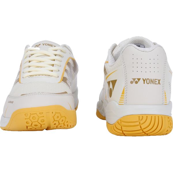 YONEX Voltrex 2 Unisex Shoes - Vanilla White & Ceylon Yellow – Lightweight Court Shoes for All Players