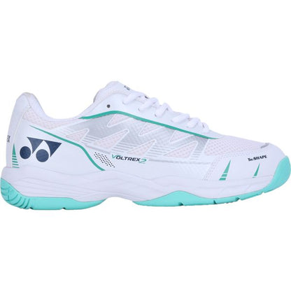YONEX Voltrex 2 Unisex Shoes - White Deep Green – Lightweight Court Shoes for All Players