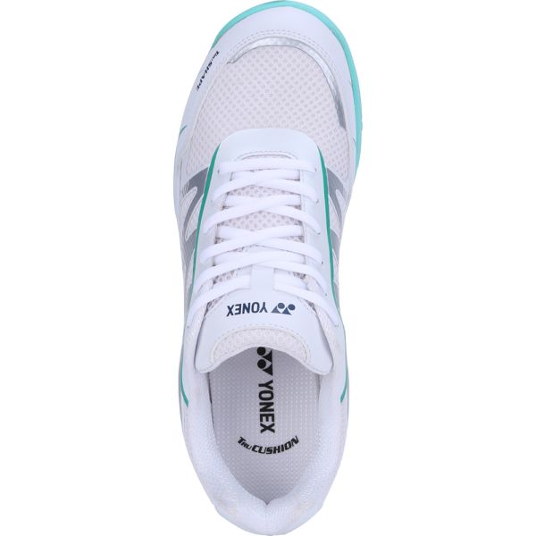YONEX Voltrex 2 Unisex Shoes - White Deep Green – Lightweight Court Shoes for All Players