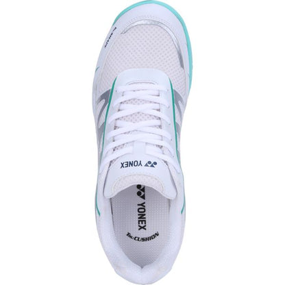 YONEX Voltrex 2 Unisex Shoes - White Deep Green – Lightweight Court Shoes for All Players
