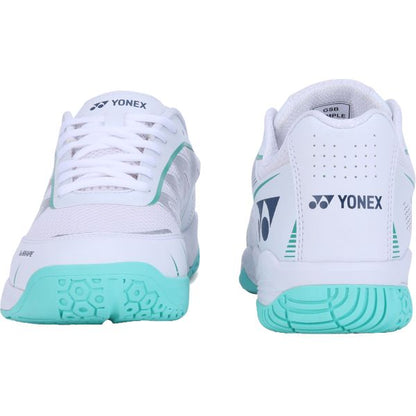 YONEX Voltrex 2 Unisex Shoes - White Deep Green – Lightweight Court Shoes for All Players