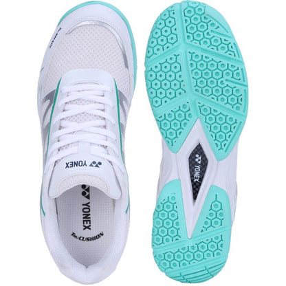 YONEX Voltrex 2 Unisex Shoes - White Deep Green – Lightweight Court Shoes for All Players