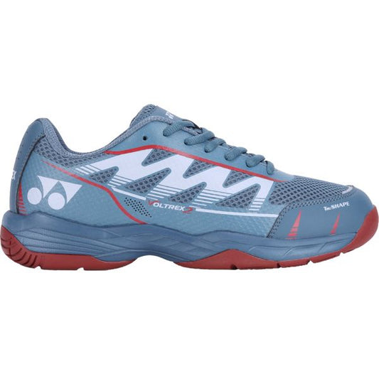 YONEX Voltrex 2 Unisex Shoes - Storm Grey & Tibetan Red – Lightweight Court Shoes for All Players