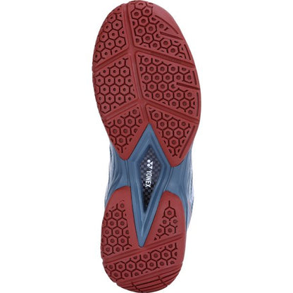 YONEX Voltrex 2 Unisex Shoes - Storm Grey & Tibetan Red – Lightweight Court Shoes for All Players