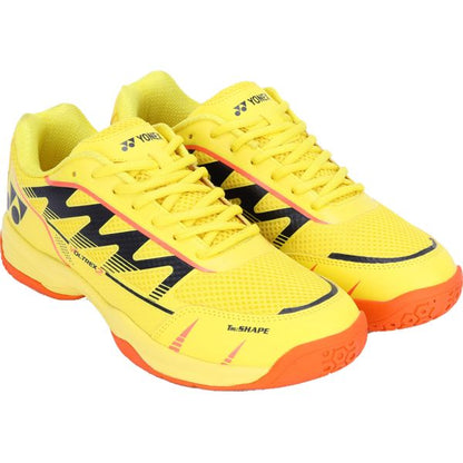 YONEX Voltrex 2 Unisex Shoes - Fluroscent Yellow Neon Orange – Lightweight Court Shoes for All Players