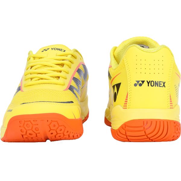 YONEX Voltrex 2 Unisex Shoes - Fluroscent Yellow Neon Orange – Lightweight Court Shoes for All Players