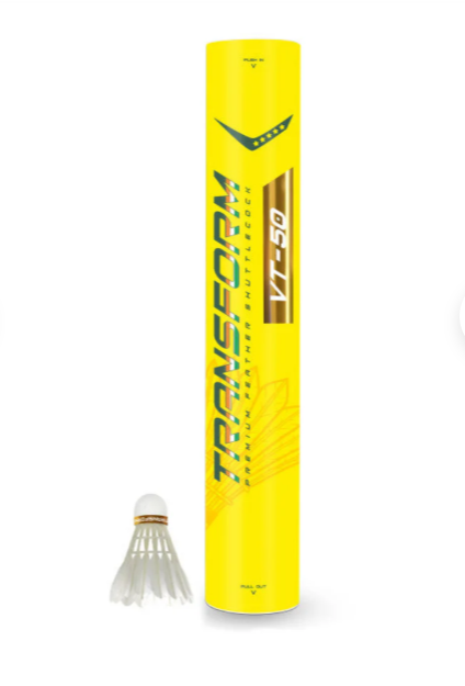 Transform VT-50 Badminton Feather Shuttlecock | Durable Feather Shuttle for Training & Club Play