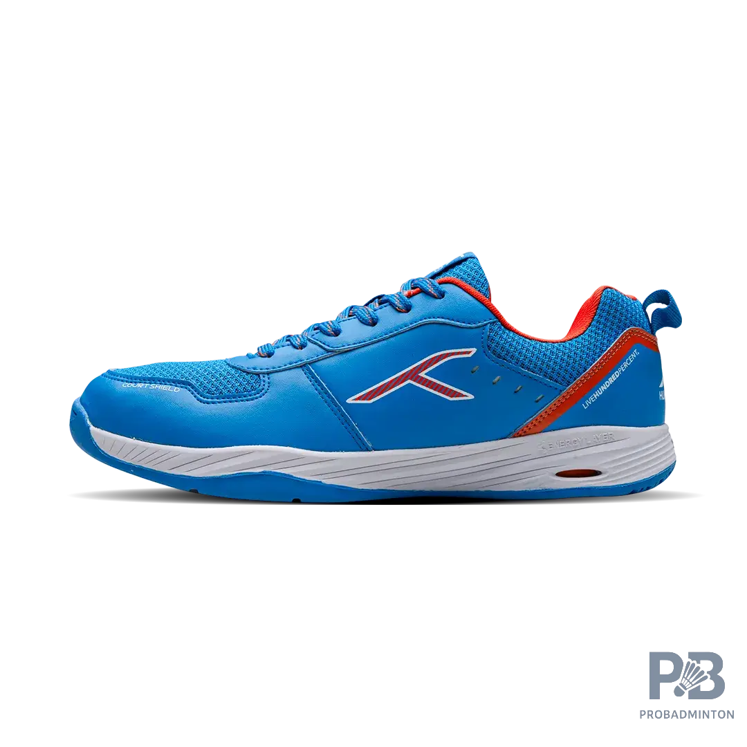 Hundred court shield  Badminton Shoes blue/orange/white