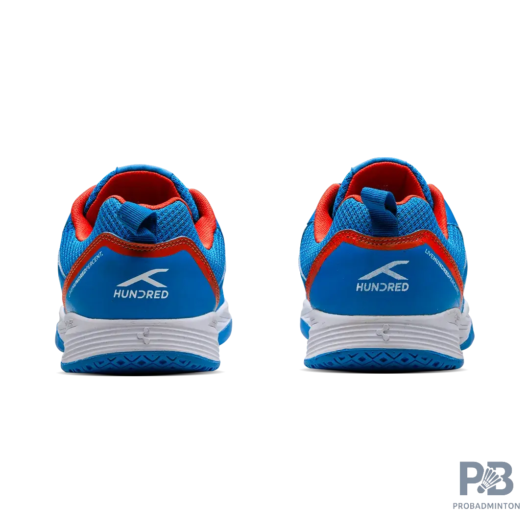 Hundred court shield  Badminton Shoes blue/orange/white