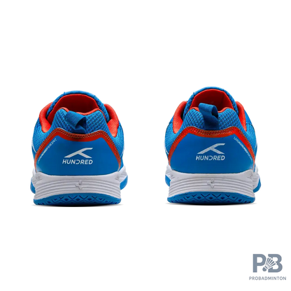 Hundred court shield  Badminton Shoes blue/orange/white
