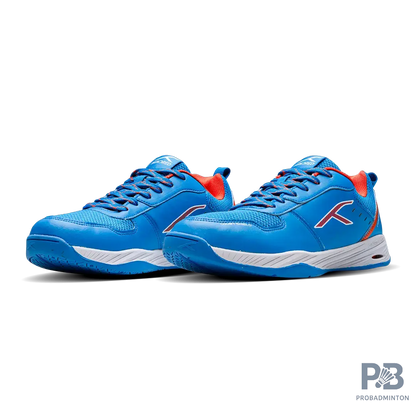 Hundred court shield  Badminton Shoes blue/orange/white