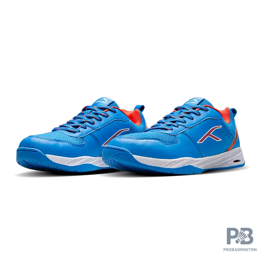 Hundred court shield  Badminton Shoes blue/orange/white