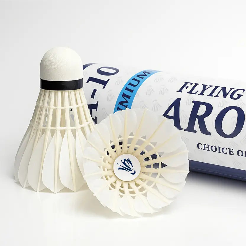 FLYING ARROW FA-10 Feather Shuttlecock | Durable Badminton Feather Shuttle for Training & Matches