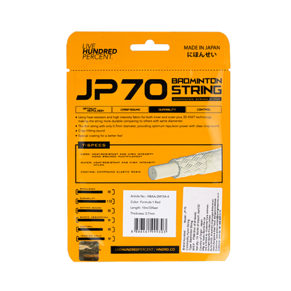 Hundred Badminton String JP 70 - Formula-I-Red