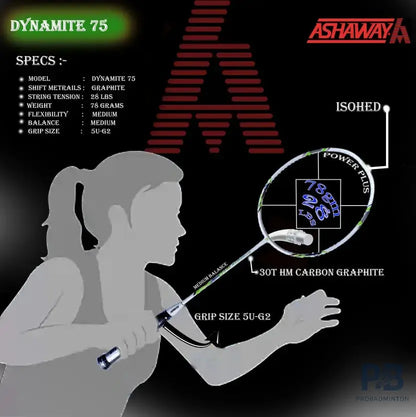 Ashaway Dynamite 75 Badminton Racquet