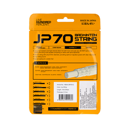Hundred Badminton String JP 70 - Ice White