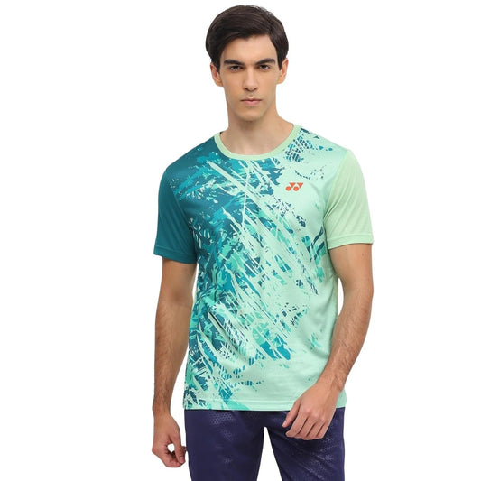 YONEX T Shirt Round Neck 2965 - Sprucestone – Premium Breathable Tee for Badminton & Tennis Players