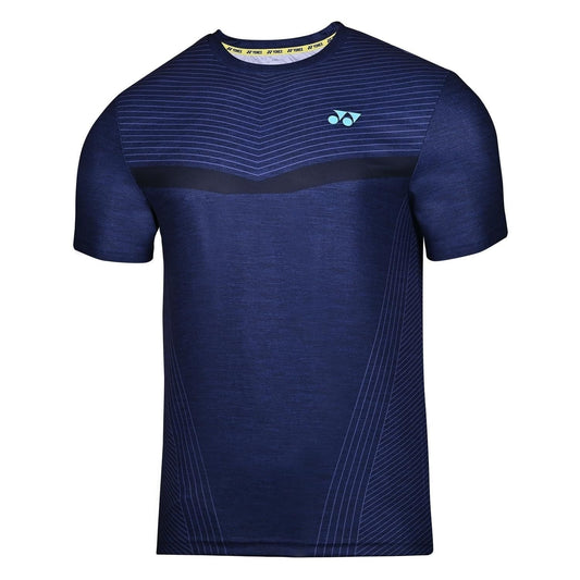 YONEX T Shirt Round Neck 2681 - Evening Blue – Premium Breathable Tee for Badminton & Tennis Players