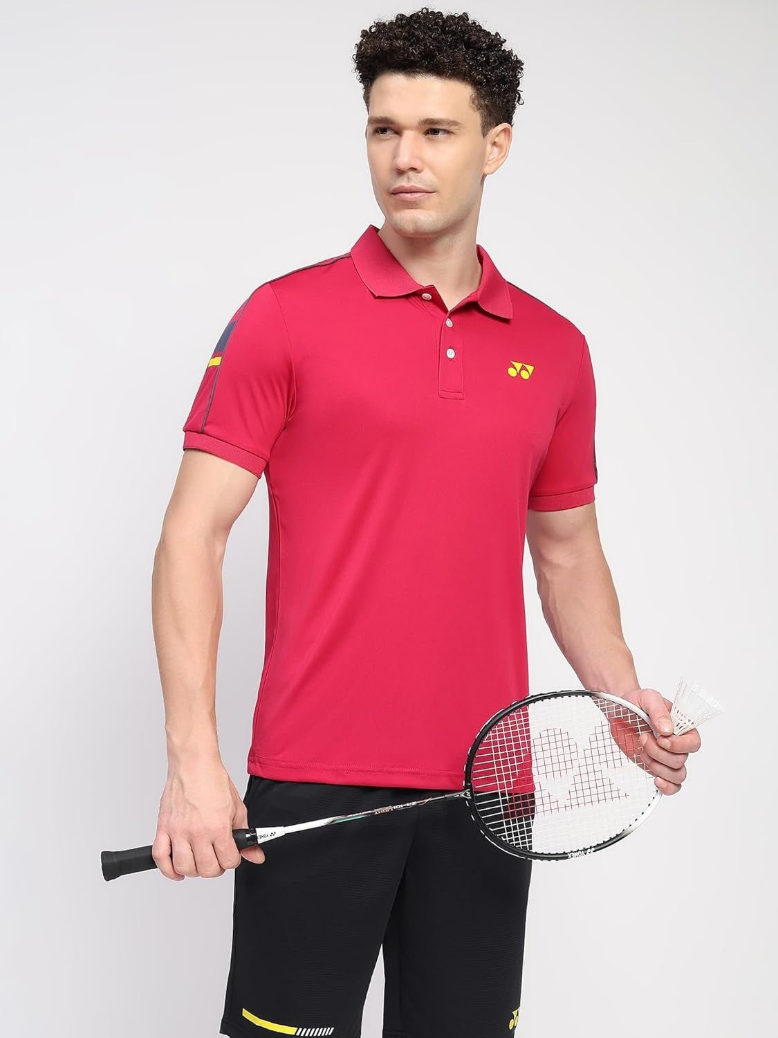 YONEX T-Shirt Polo 2735 - Cerise – Classic Polo for Badminton & Tennis Players