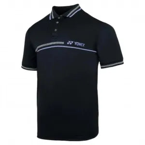 YONEX T-Shirt Polo 2735 - Jet Black – Classic Polo for Badminton & Tennis Players